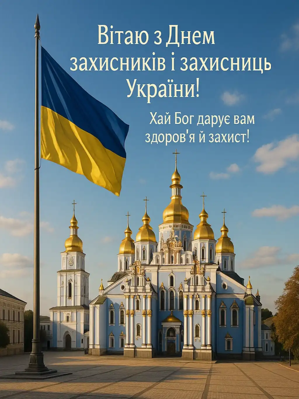 Привітання з днем захисників і захисниць України