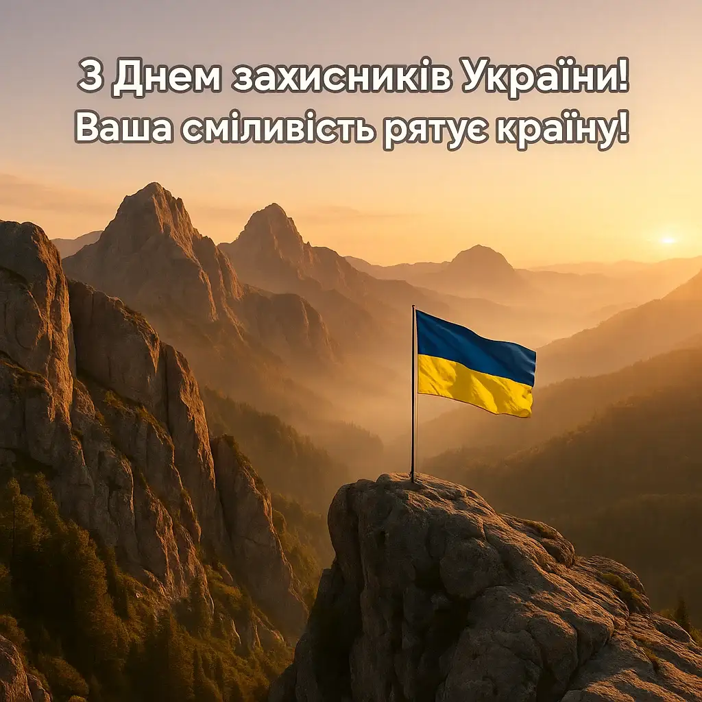 Привітання з днем захисників і захисниць України
