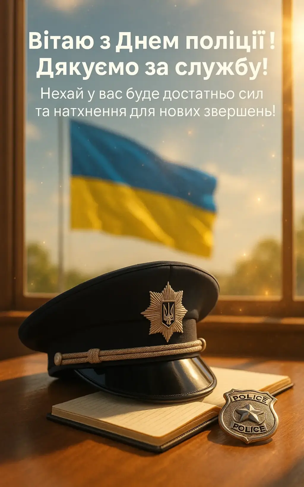 Привітання з днем поліції