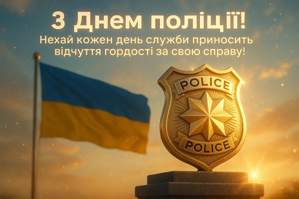 Привітання з днем поліції