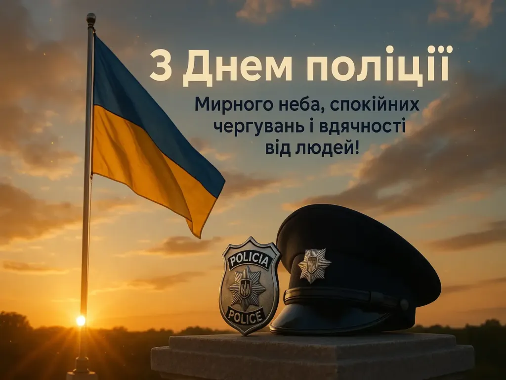 Привітання з днем поліції
