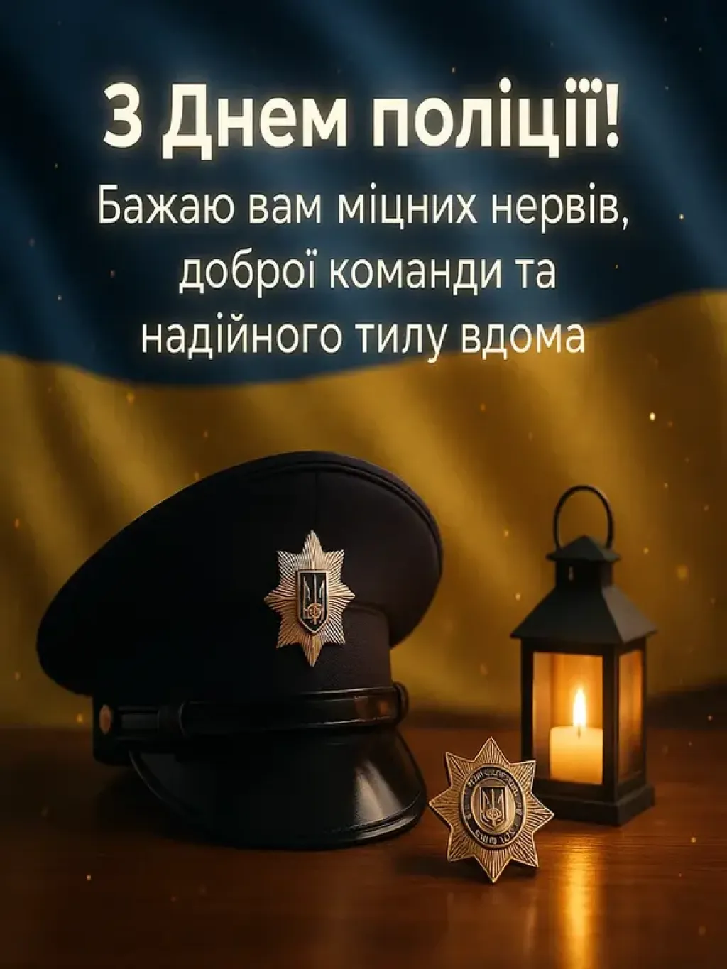 Привітання з днем поліції