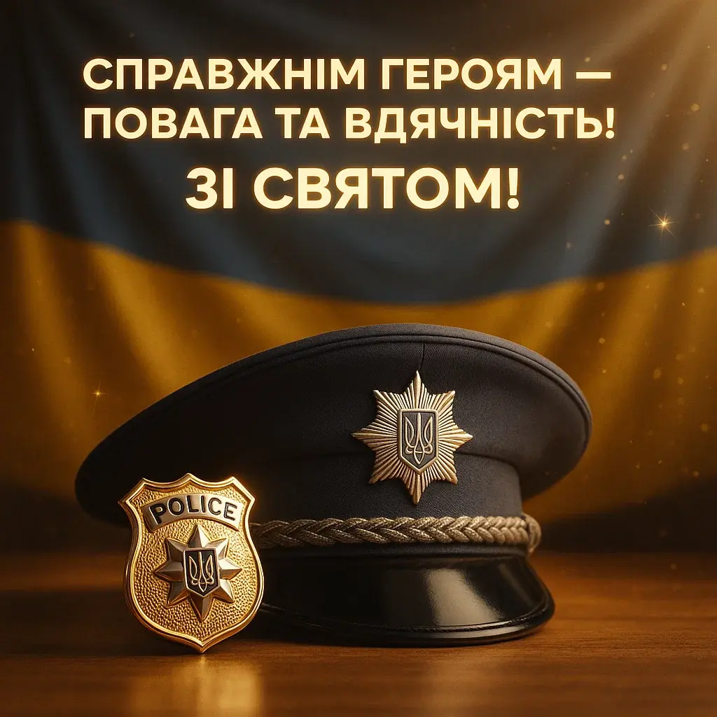 Привітання з днем поліції