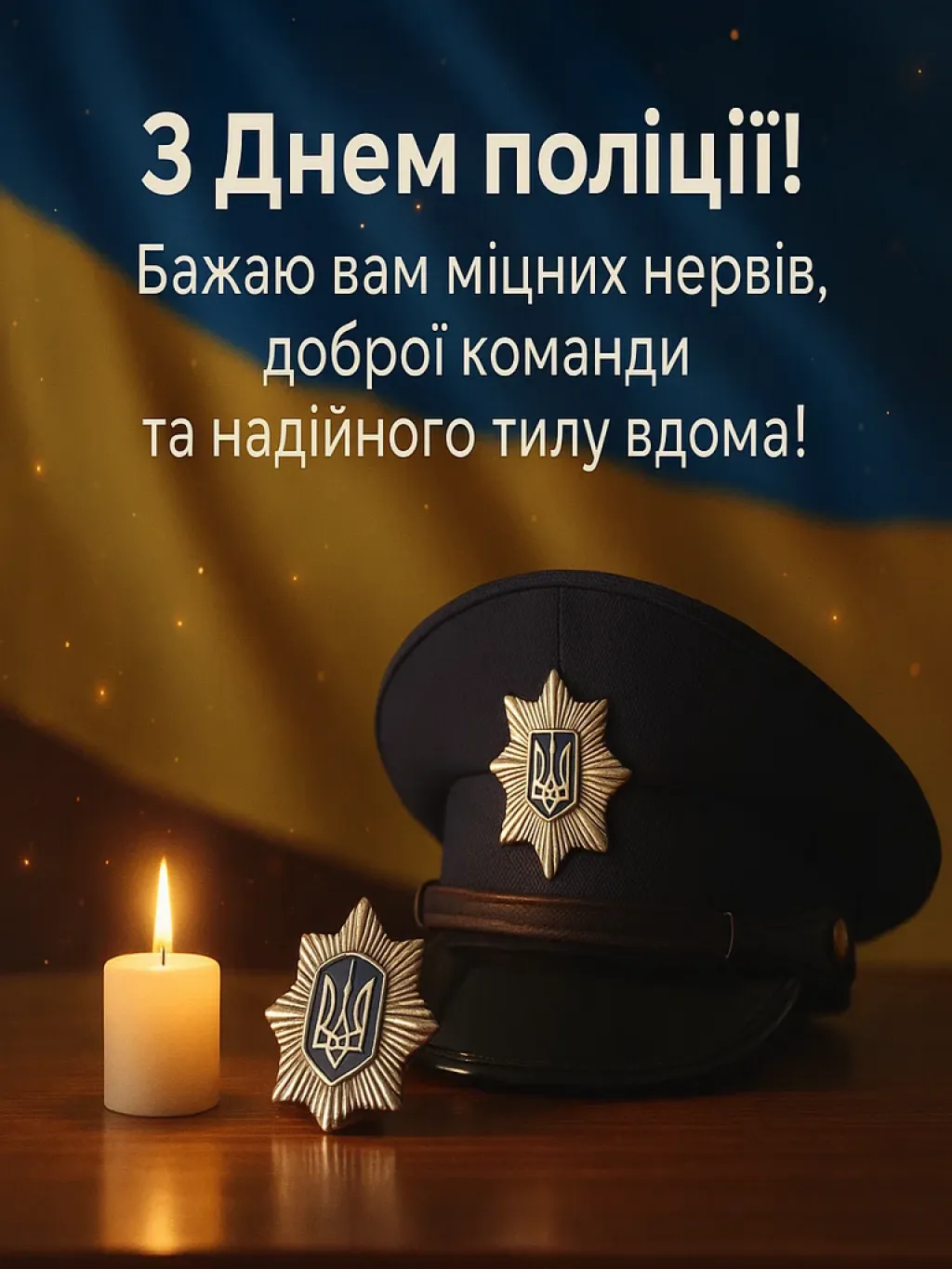 Привітання з днем поліції