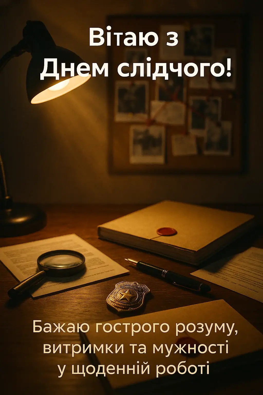 Привітання з днем слідчого