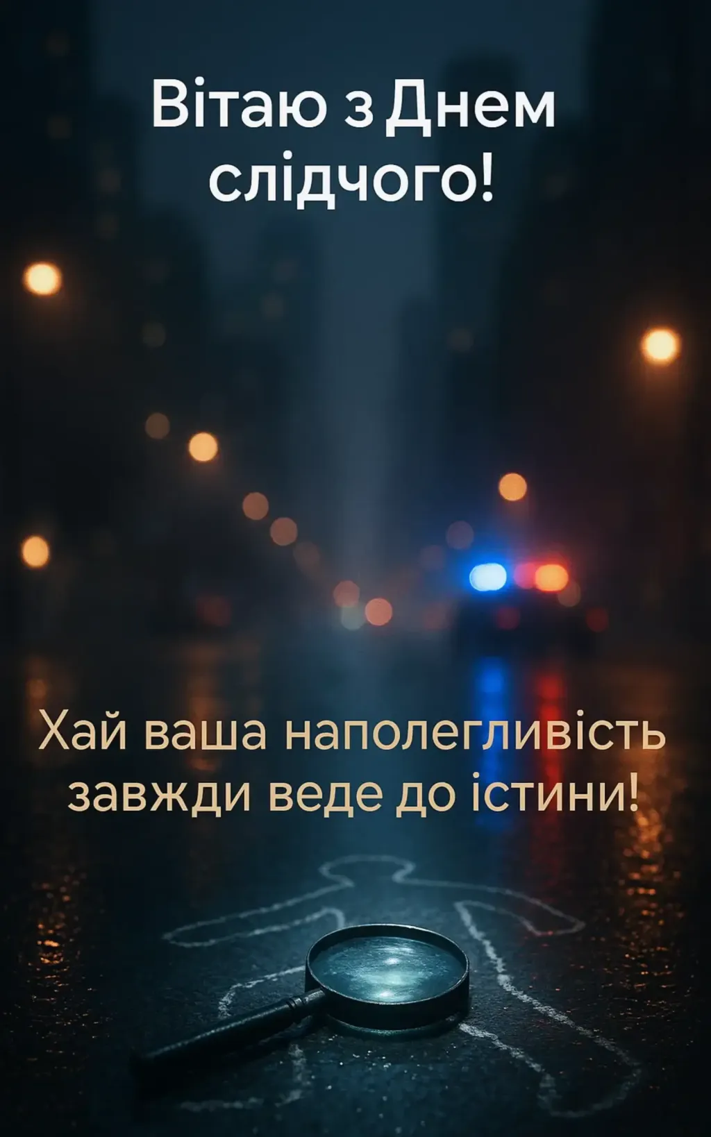 Привітання з днем слідчого