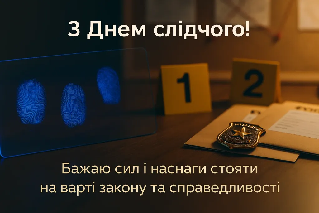 Привітання з днем слідчого
