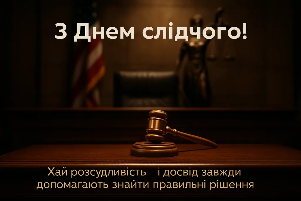 Привітання з днем слідчого