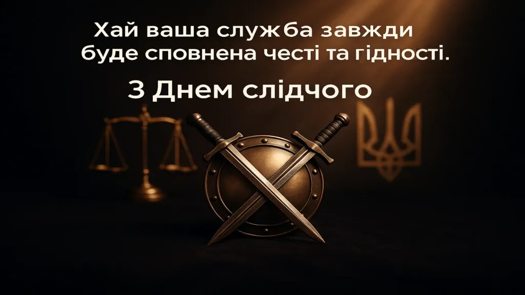 Привітання з днем слідчого