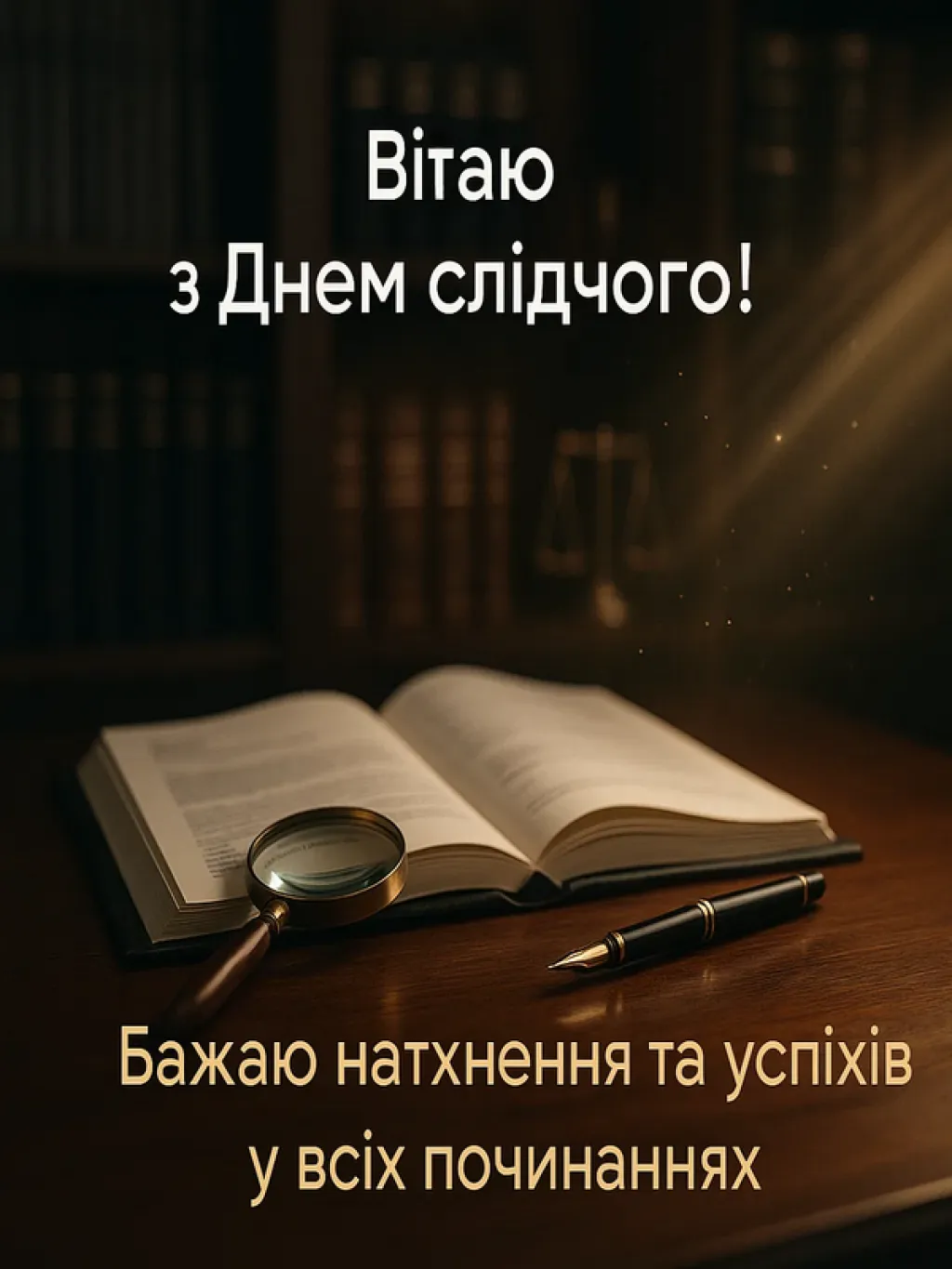 Привітання з днем слідчого