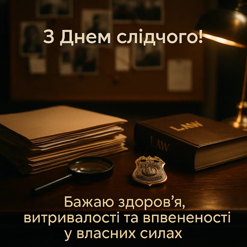 Привітання з днем слідчого