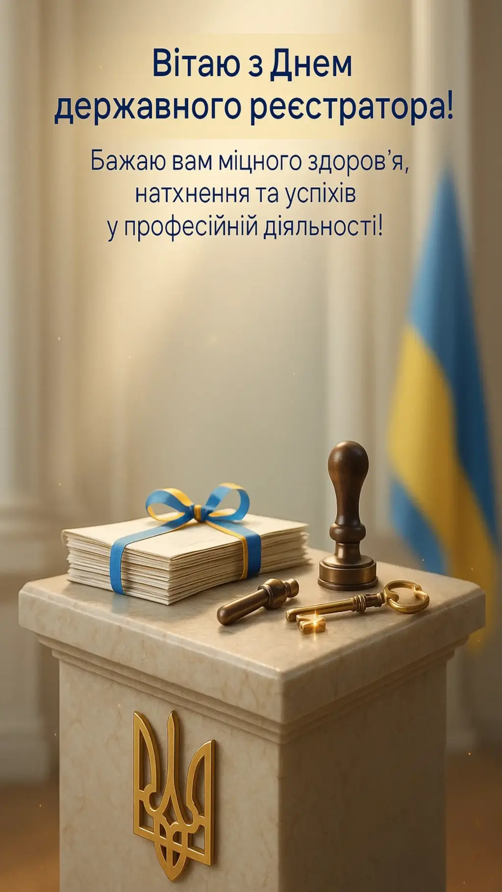 Привітання з днем державного реєстратора