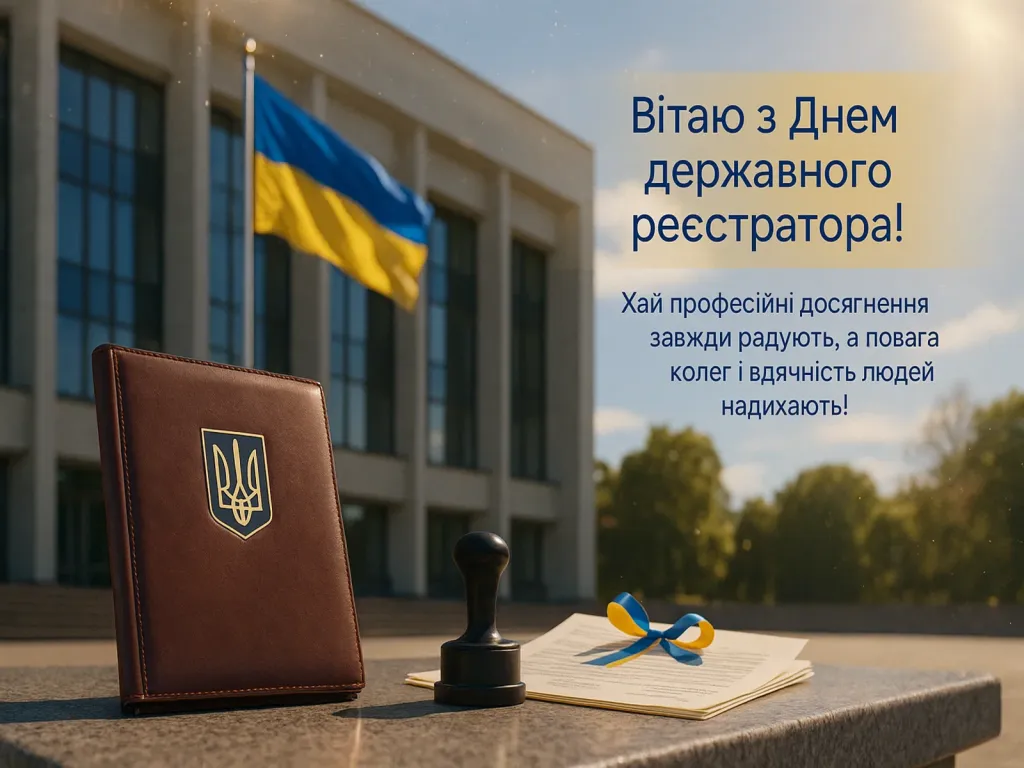 Привітання з днем державного реєстратора