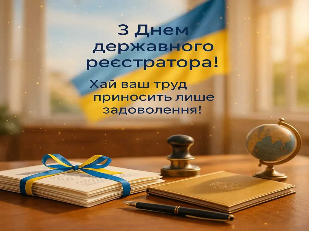Привітання з днем державного реєстратора