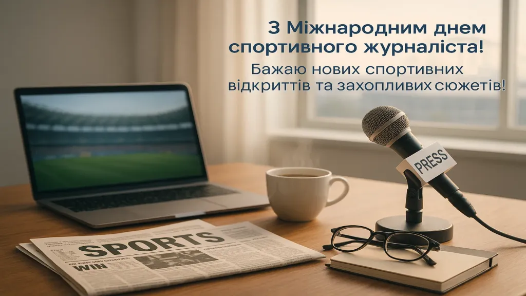 Привітання з міжнародним днем спортивного журналіста