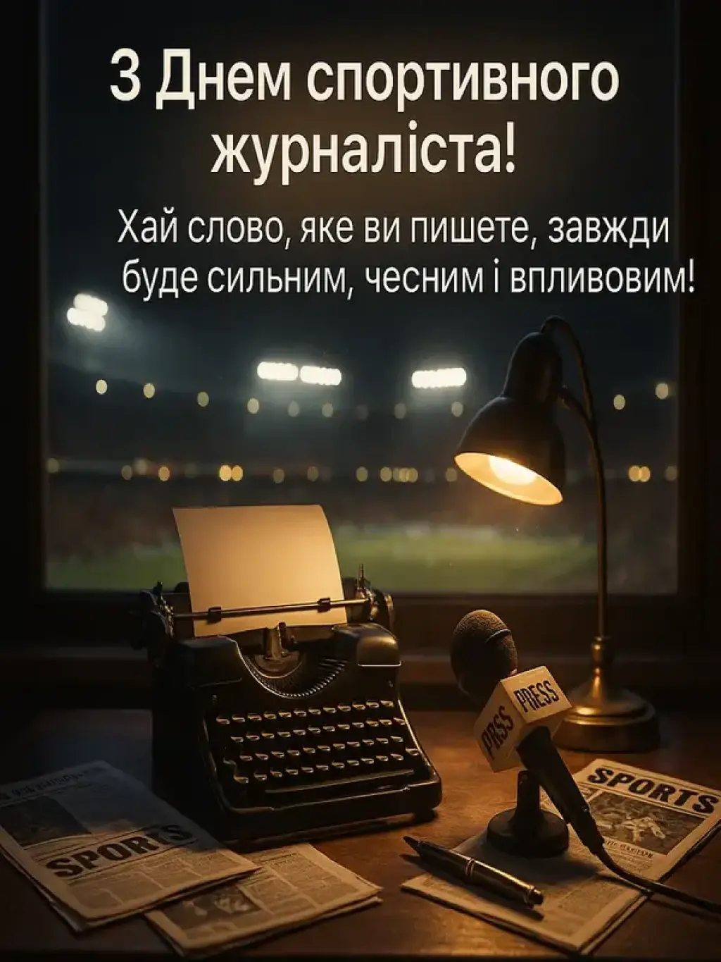Привітання з міжнародним днем спортивного журналіста