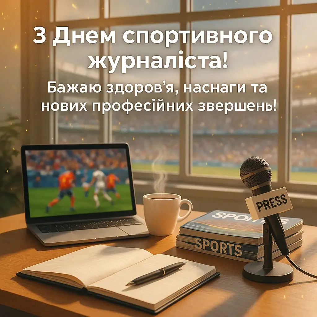 Привітання з міжнародним днем спортивного журналіста