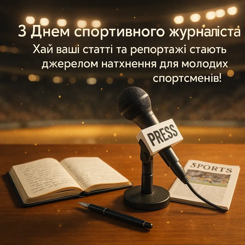 Привітання з міжнародним днем спортивного журналіста