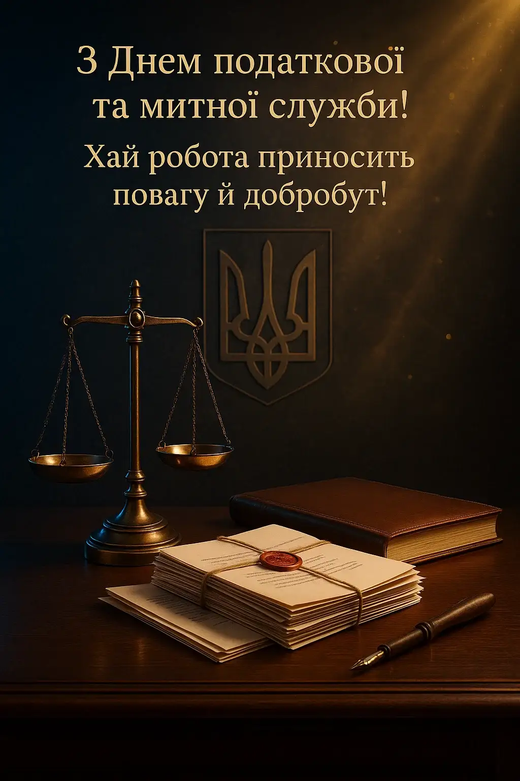 Привітання з днем працівника податкової та митної справи України
