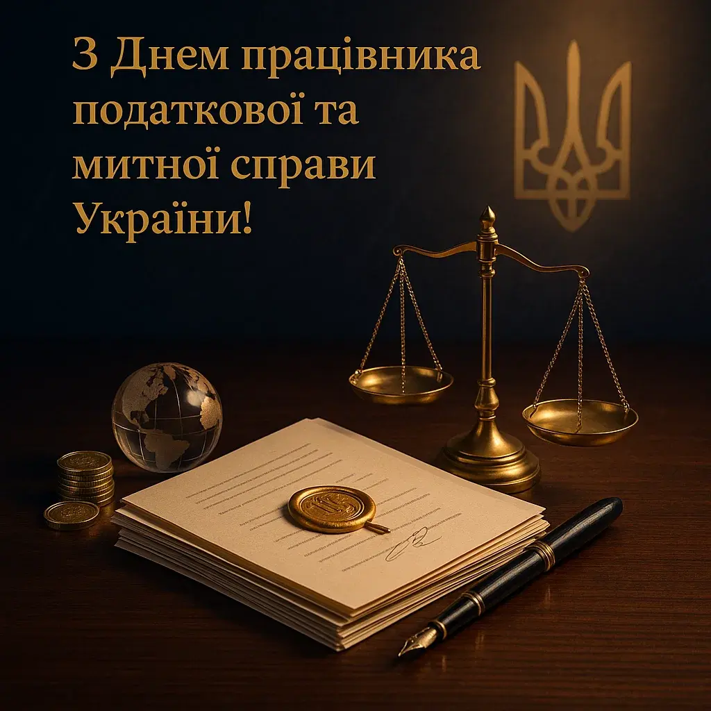 Привітання з днем працівника податкової та митної справи України