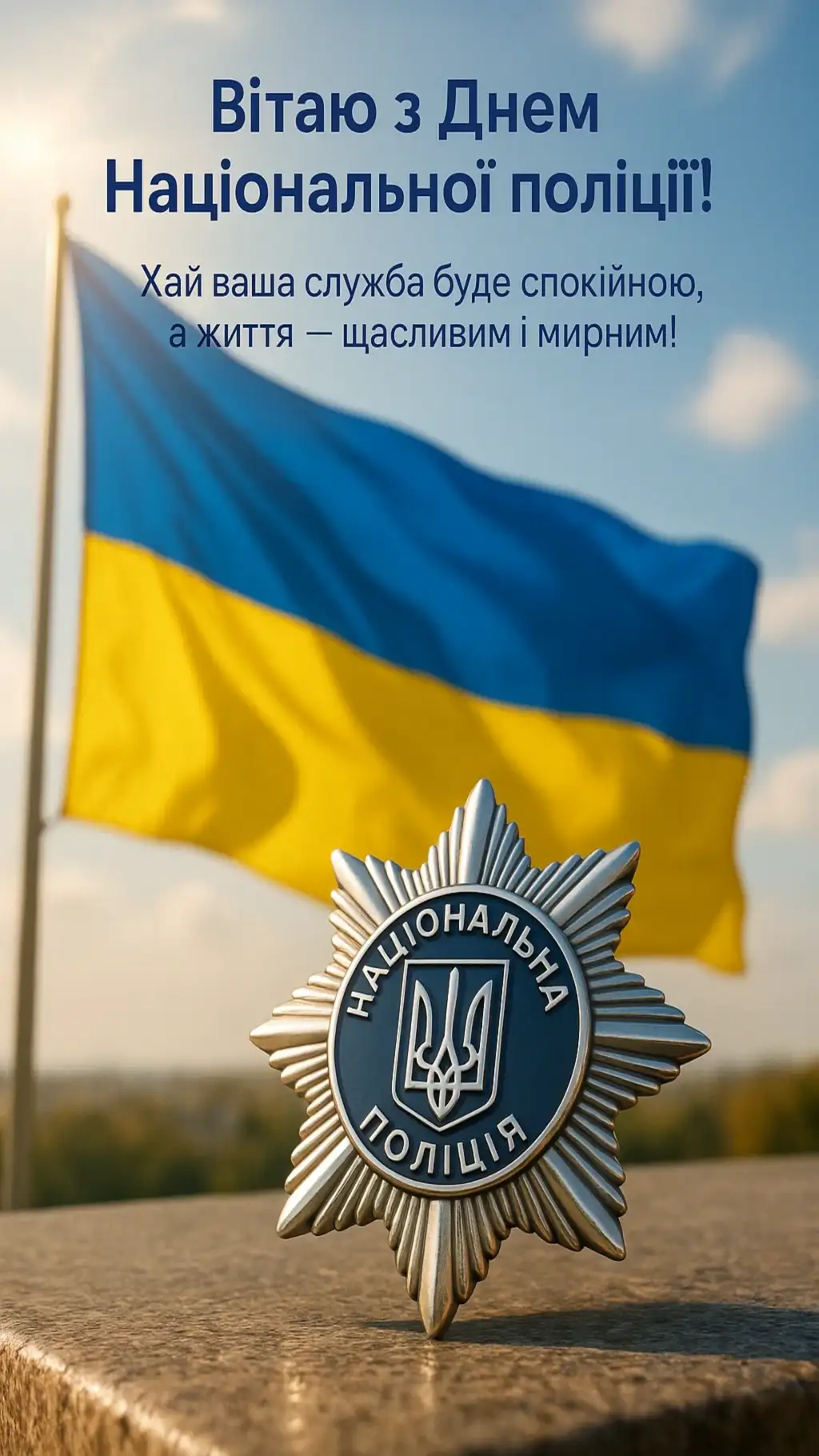 Привітання з днем національної поліції