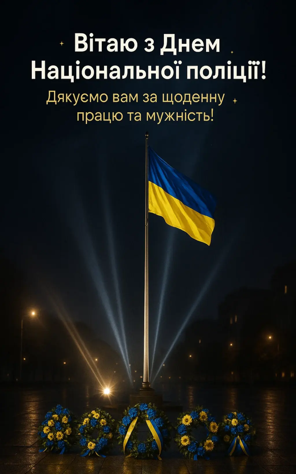 Привітання з днем національної поліції