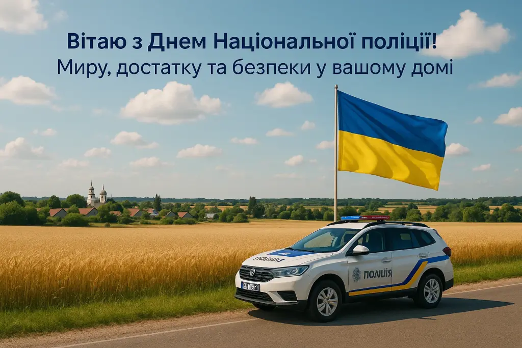 Привітання з днем національної поліції