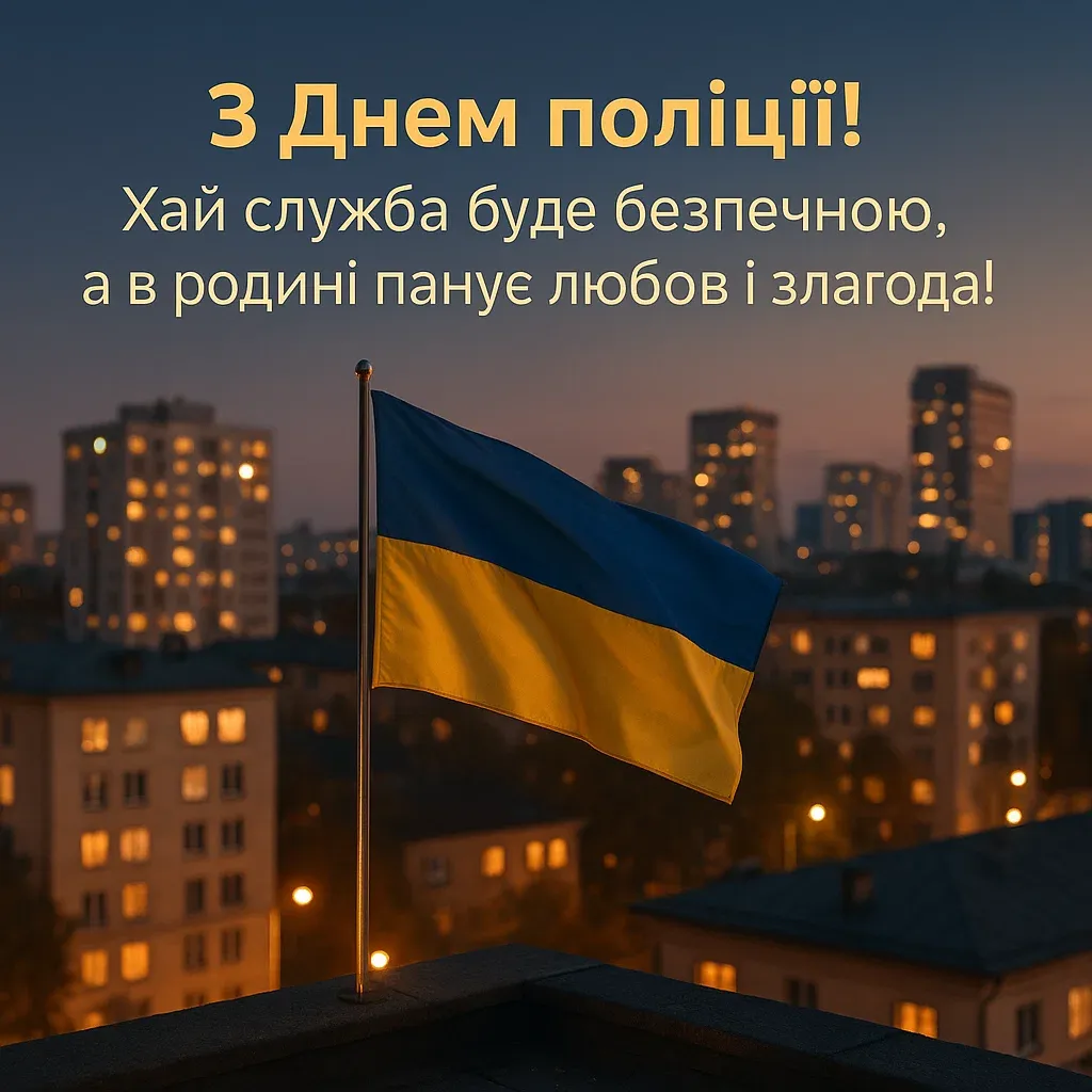 Привітання з днем національної поліції