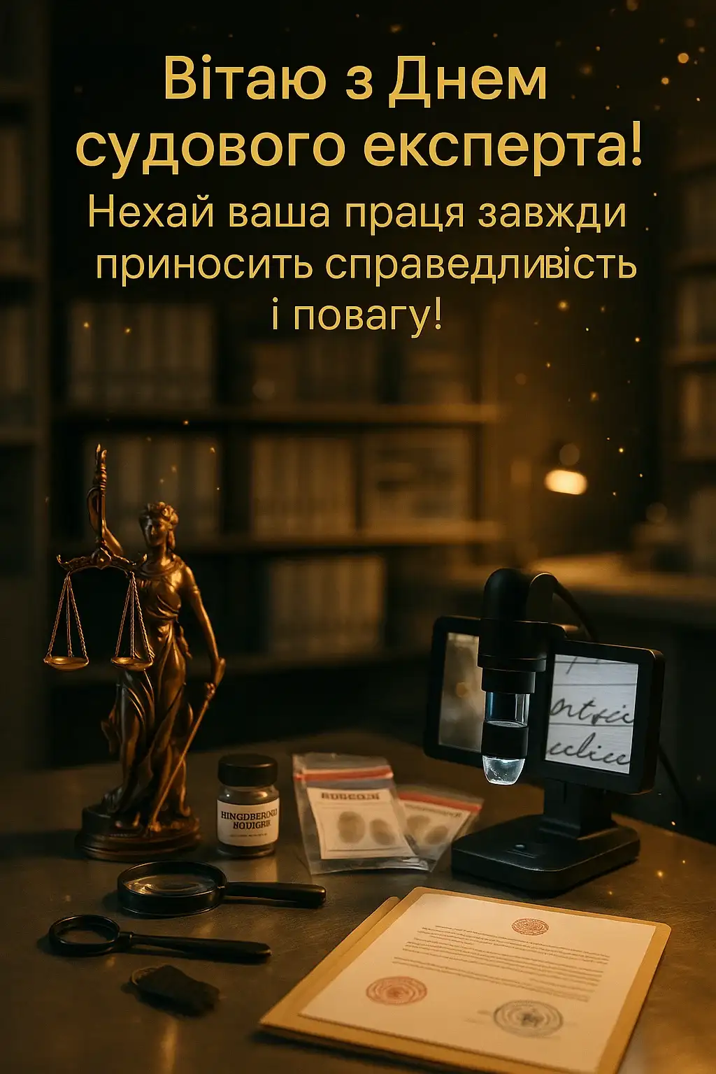 Привітання з днем судового експерта