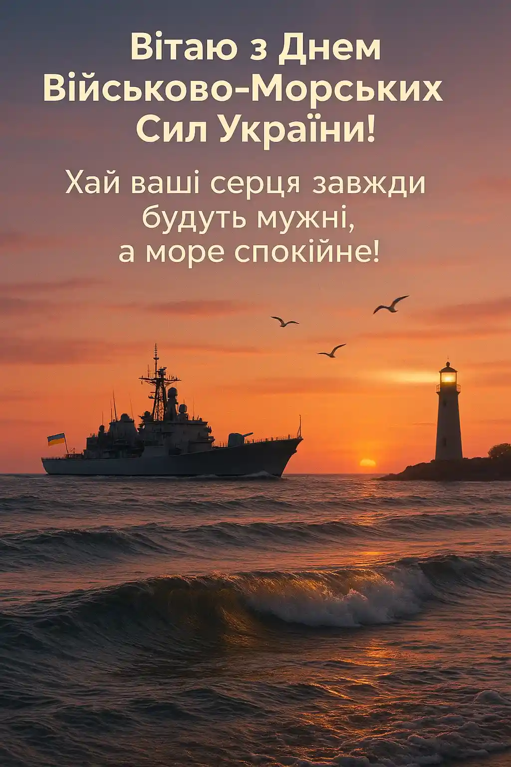 Привітання з днем Військово-Морських Сил Збройних Сил України