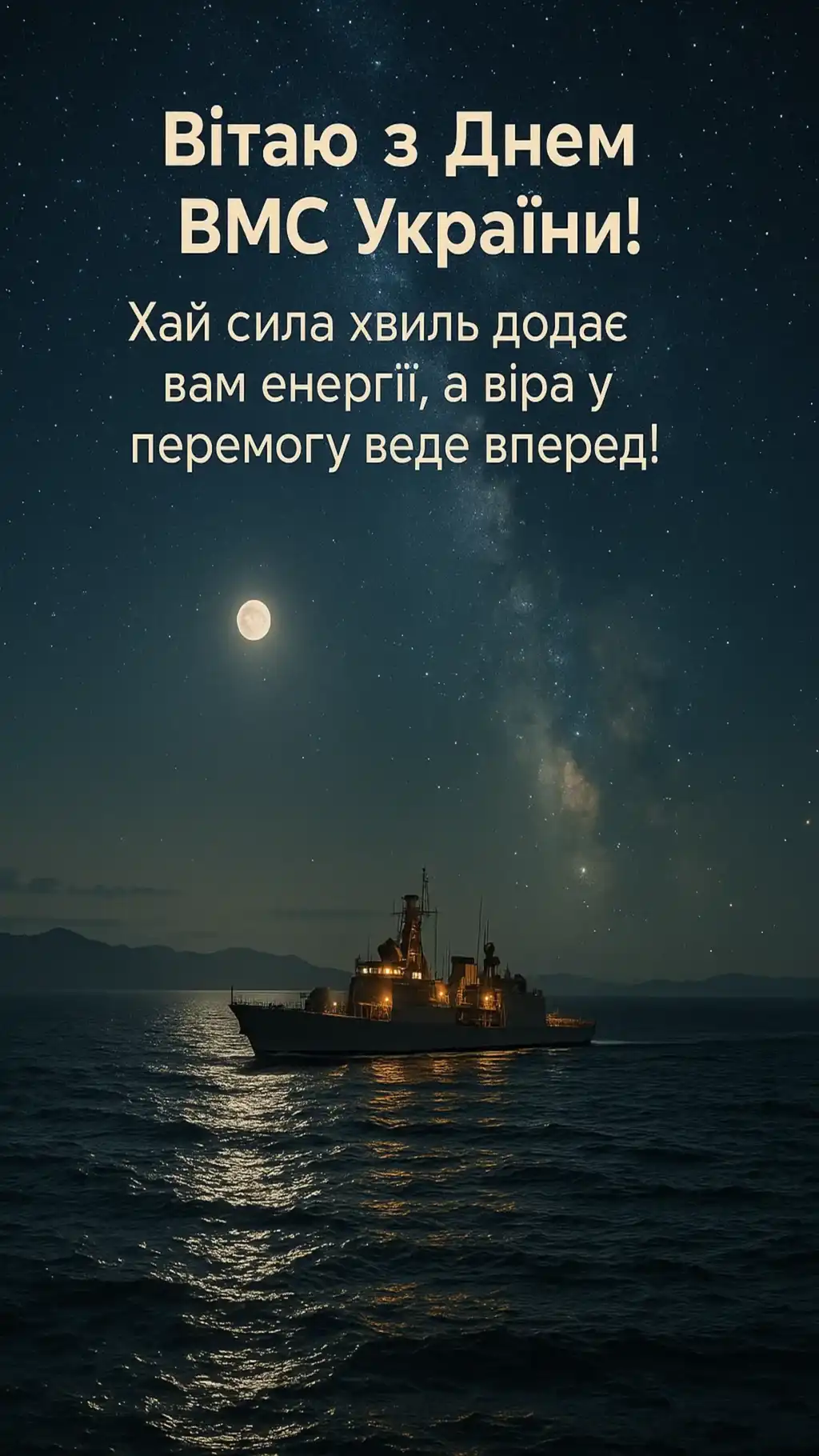 Привітання з днем Військово-Морських Сил Збройних Сил України