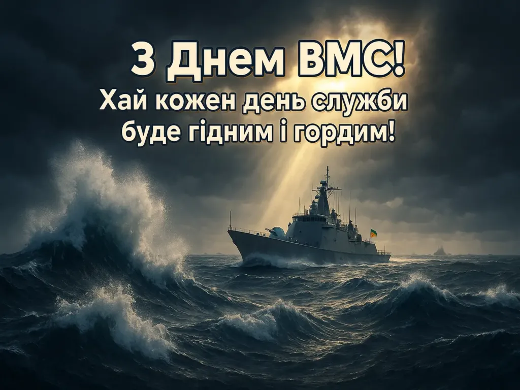 Привітання з днем Військово-Морських Сил Збройних Сил України