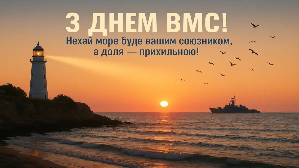 Привітання з днем Військово-Морських Сил Збройних Сил України