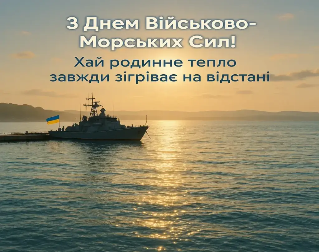 Привітання з днем Військово-Морських Сил Збройних Сил України