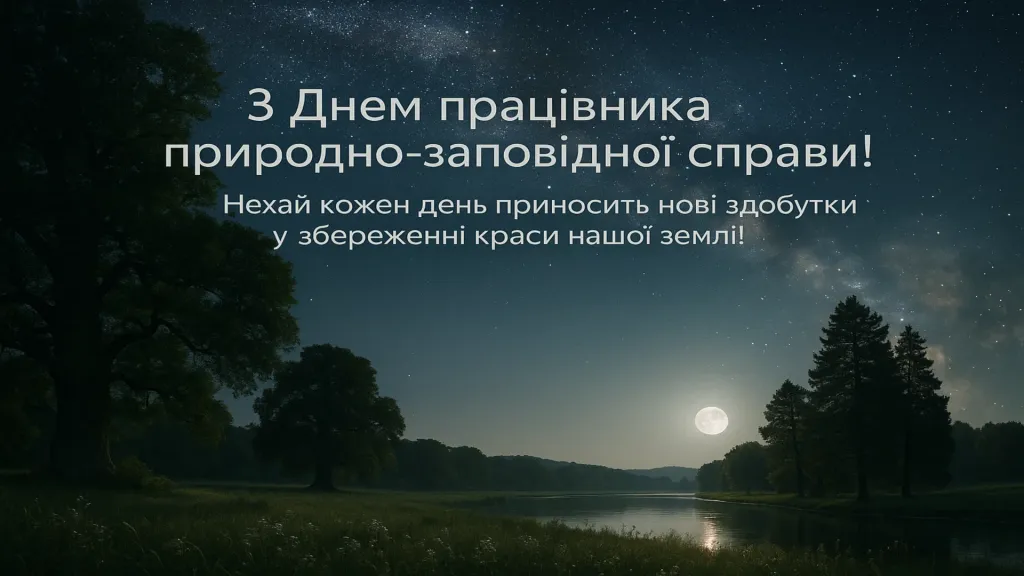 Привітання з днем працівника природно-заповідної справи України