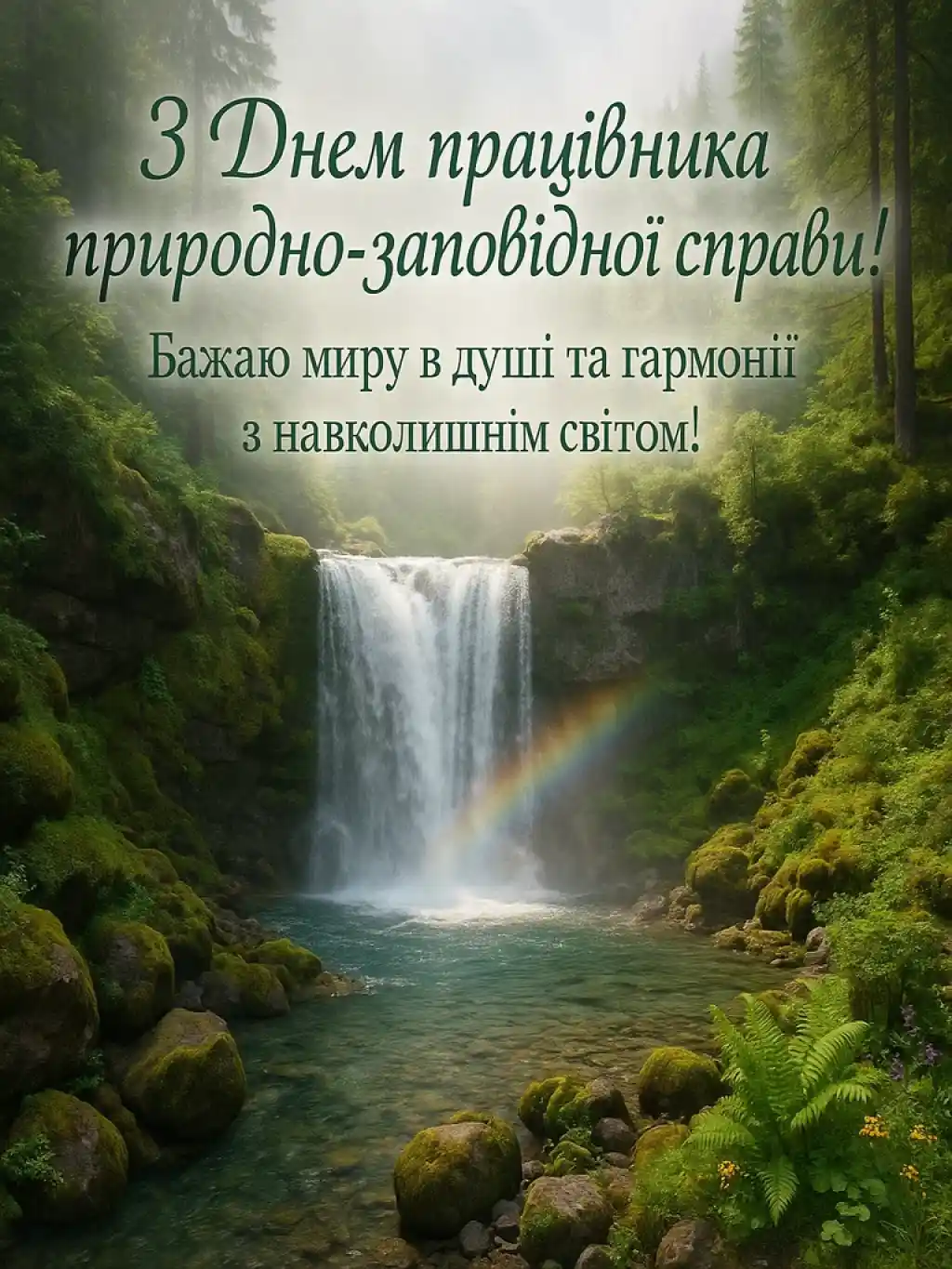 Привітання з днем працівника природно-заповідної справи України