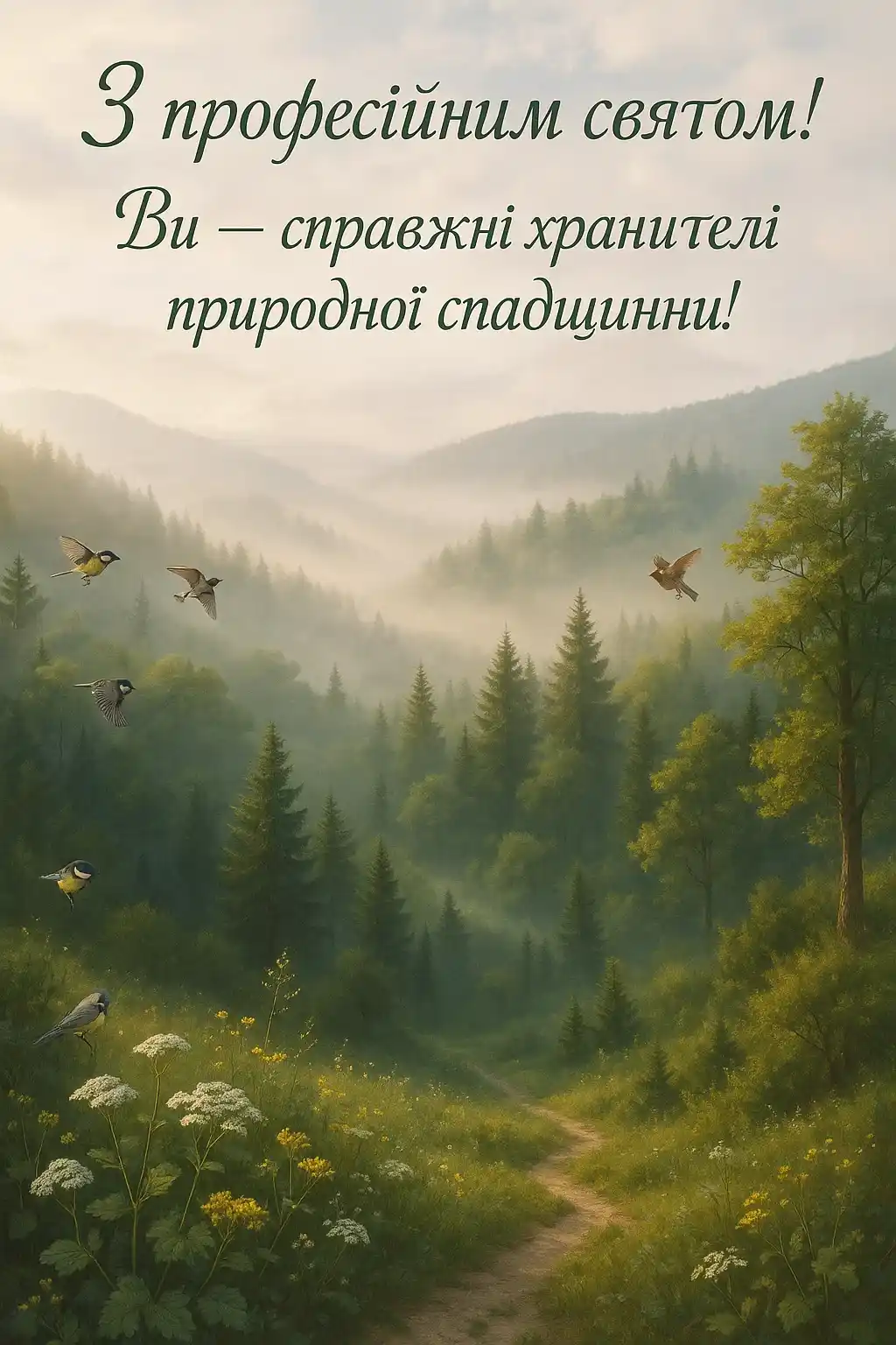Привітання з днем працівника природно-заповідної справи України