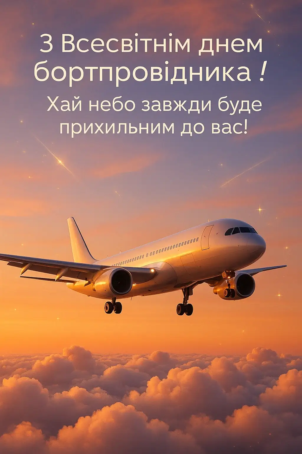 Привітання з Всесвітнім днем бортпровідника
