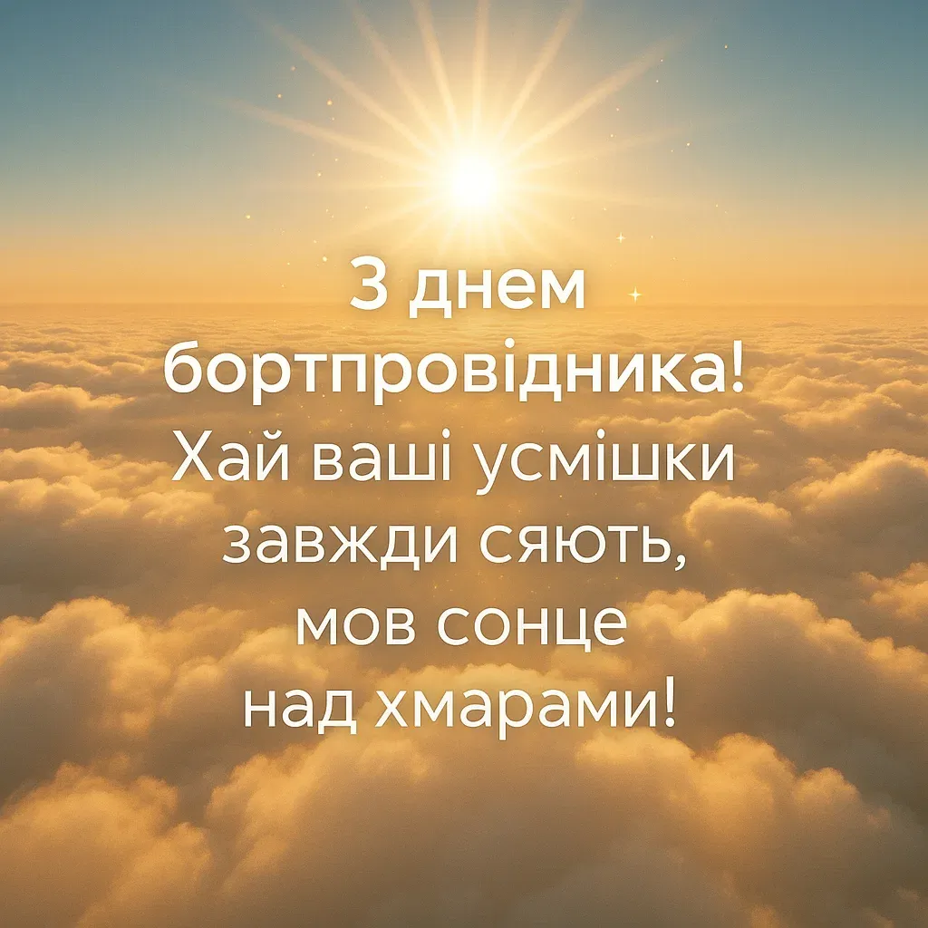 Привітання з Всесвітнім днем бортпровідника