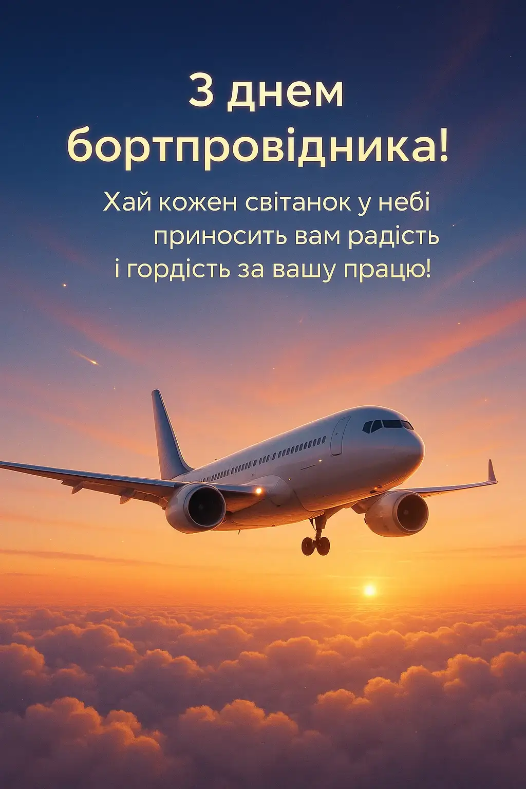 Привітання з Всесвітнім днем бортпровідника
