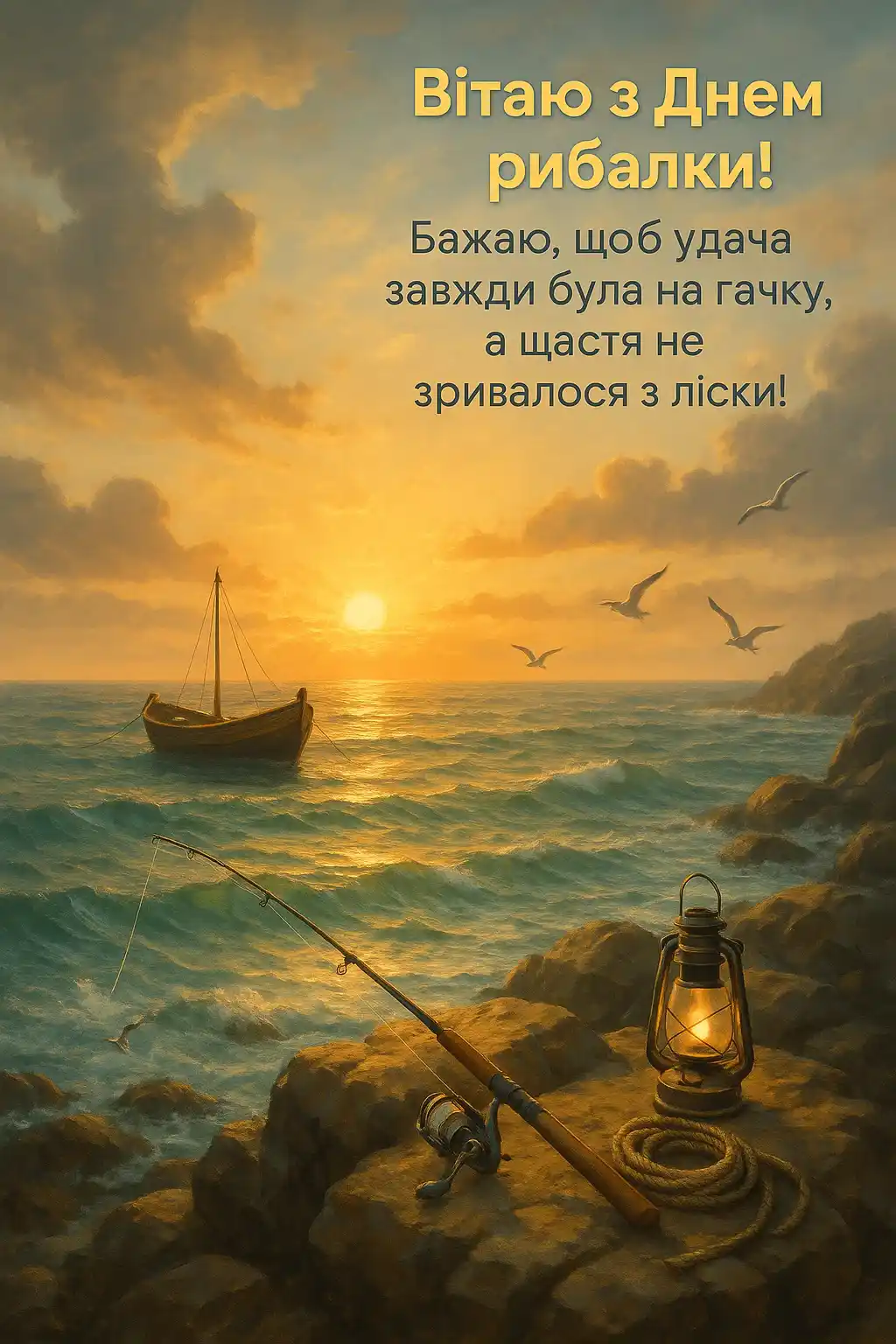 Привітання з днем рибалки