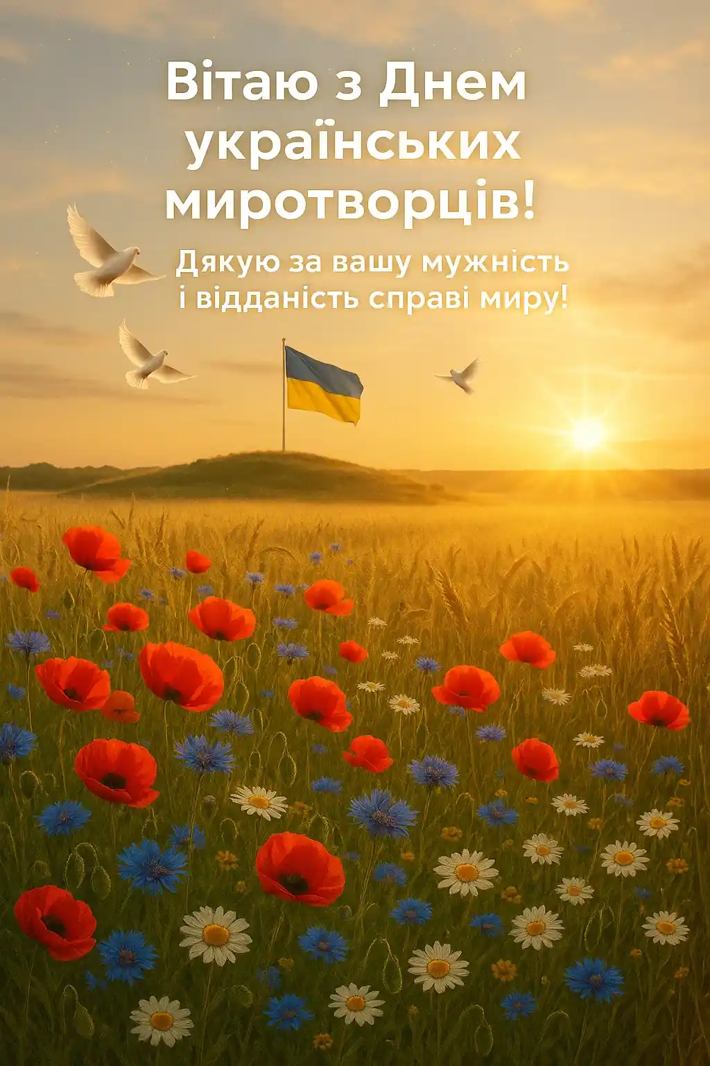 Привітання з днем українських миротворців