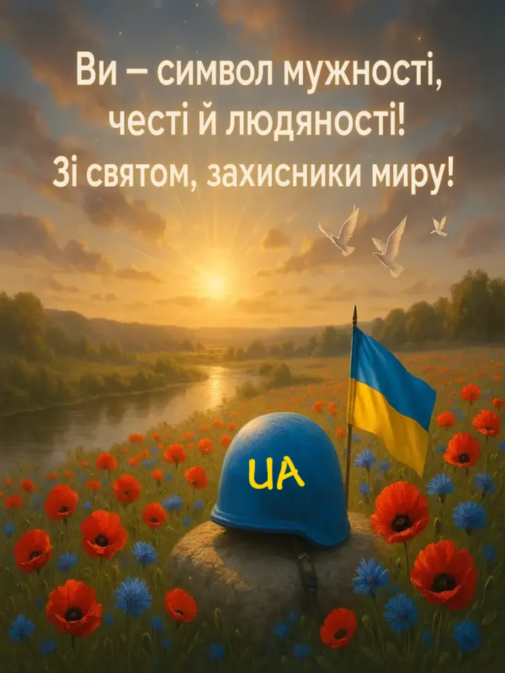 Привітання з днем українських миротворців