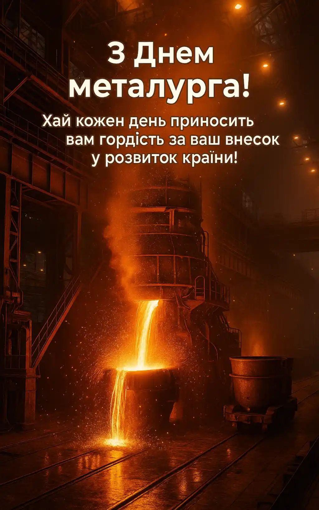 Привітання з днем працівників металургійної та гірничодобувної промисловості