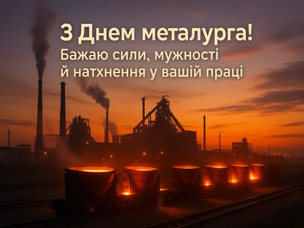 Привітання з днем працівників металургійної та гірничодобувної промисловості