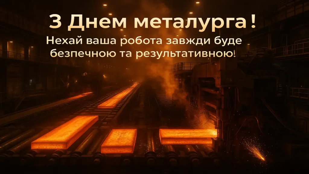 Привітання з днем працівників металургійної та гірничодобувної промисловості