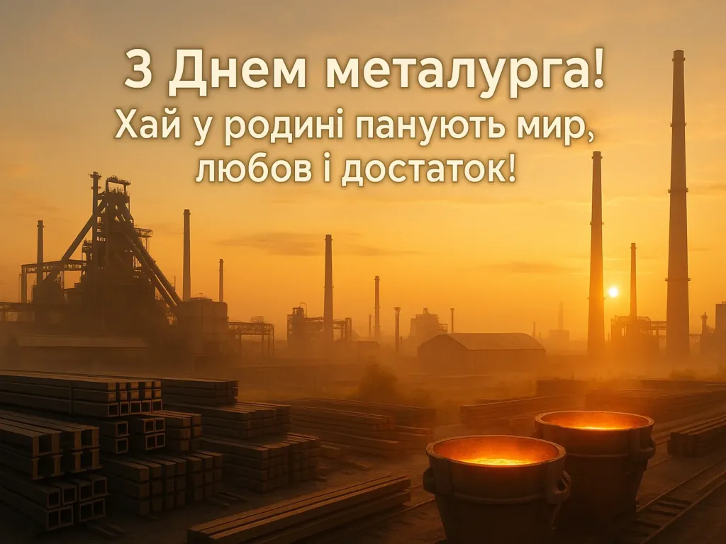 Привітання з днем працівників металургійної та гірничодобувної промисловості