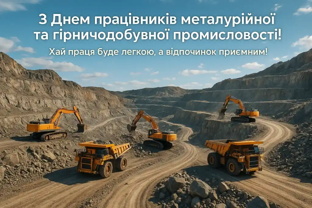 Привітання з днем працівників металургійної та гірничодобувної промисловості