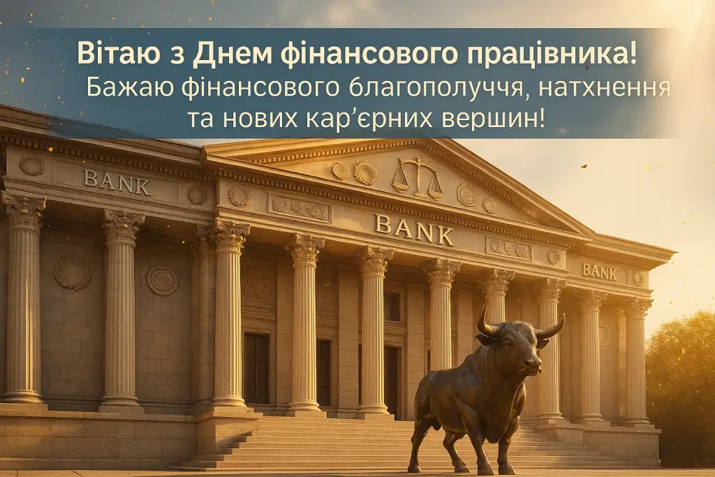 Привітання з днем фінансового працівника
