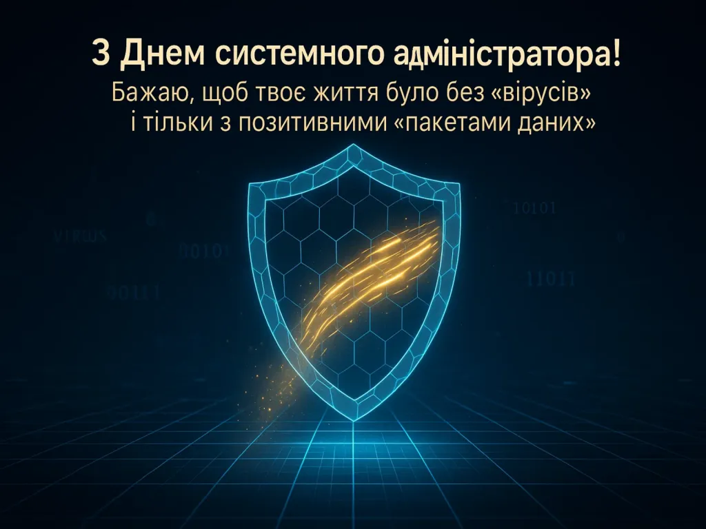 Привітання з днем системного адміністратора